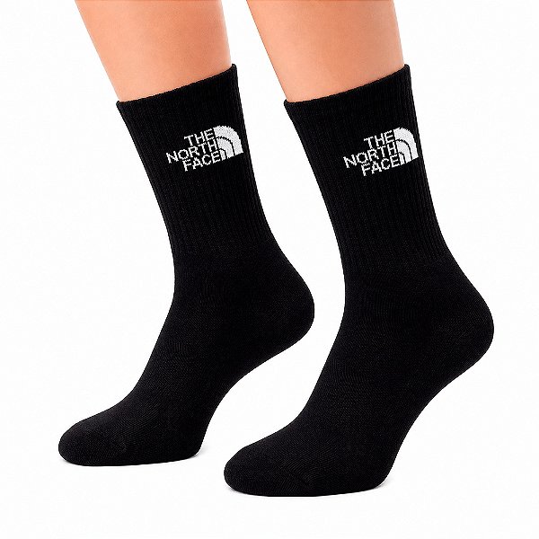 Meia Unisex Everyday Crew Sock 3un Preto - The Nort Face