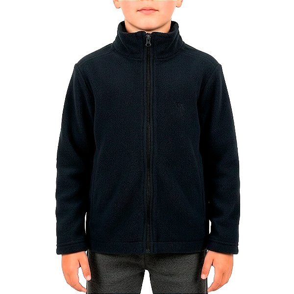 Jaqueta Fleece Masculina Infantil Preto - Oro