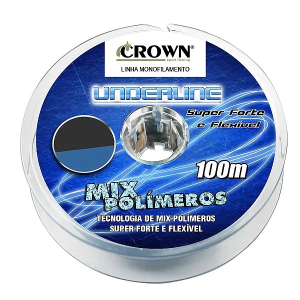 Linha Monofilamento Underline 100m Azul