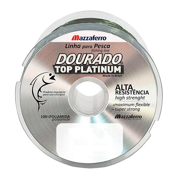 Linha Dourado Monofilamento Top Platinum 300m - Mazzaferro