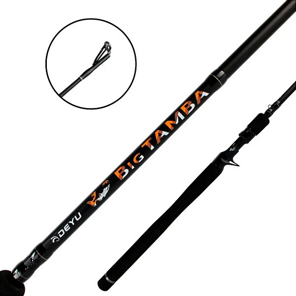 Vara Para Carretilha Inteiriça Big Tamba 2.13m Laranja 25-50Libras- Deyu
