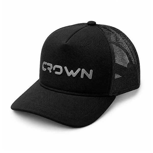 Boné Telado Crown Preto - Crown