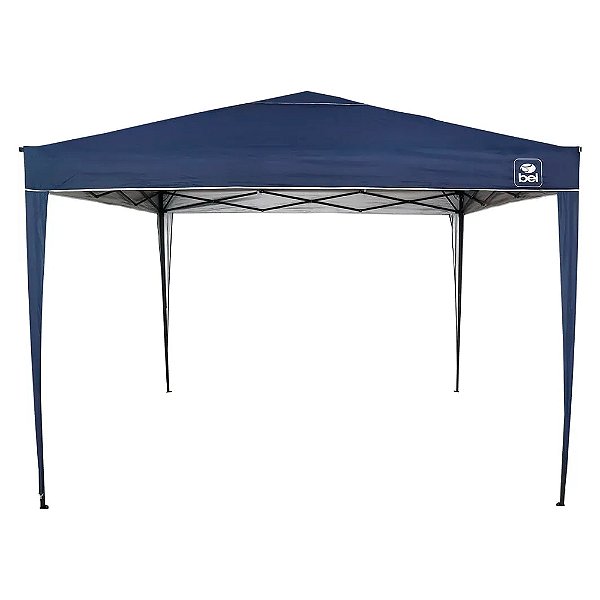 Gazebo Dobrável Automático Pop-Up 3m x 3m em Poliéster Azul - Bel