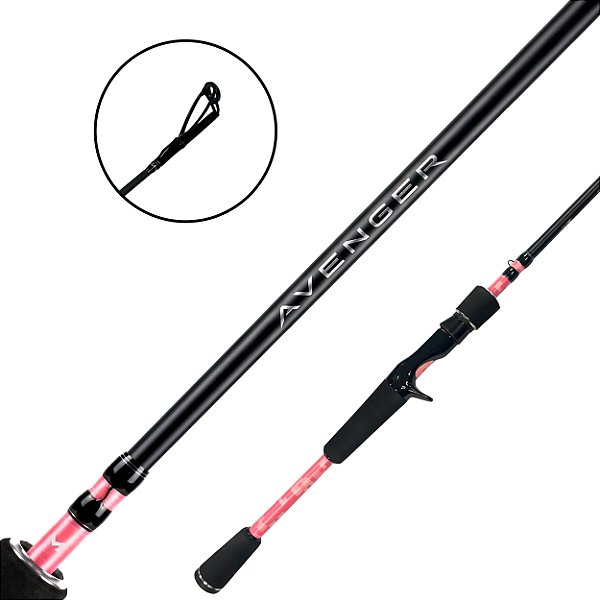 Vara Para Carretilha 1Parte Avenger Pink C661MF - Marine