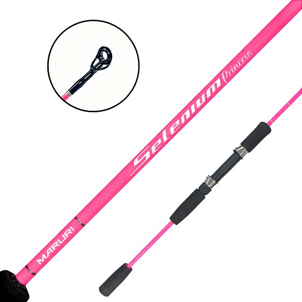 Vara Para Molinete Selenium Rosa 2 Partes 10-20lbs 1.83m - Maruri