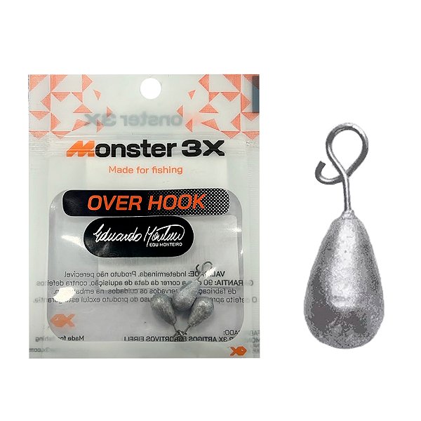 Chumbada Para Anzol Isca Soft Over Hook Pro - Monster 3x