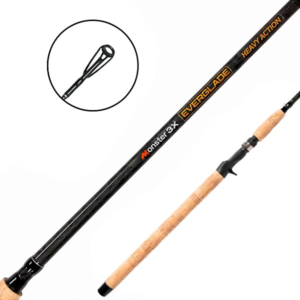 Vara De Carretilha 2 Partes Everglade 2.40m 20-40lbs - Monster 3x