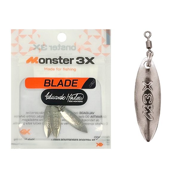 Blade Com Girador Isca Soft - Monster 3x