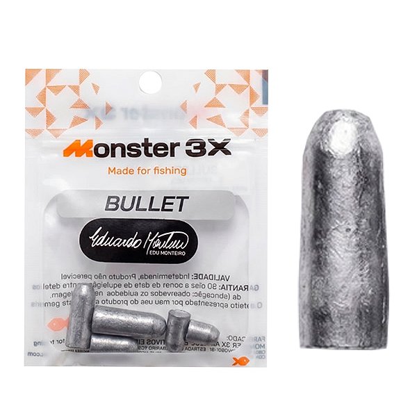 Chumbada Para Isca Soft 5 Gramaturas - Monster 3x