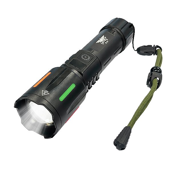 Lanterna Tática Led Recarregável Medidor de Bateria JY-A3 - JYX