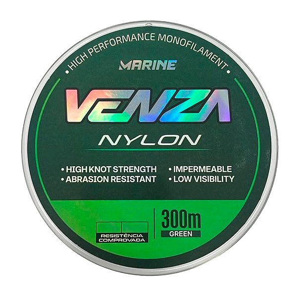 Linha Monofilamento Venza Verde 300m - Marine