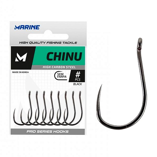 Anzol Chinu Sem Farpa Sure Black - Marine