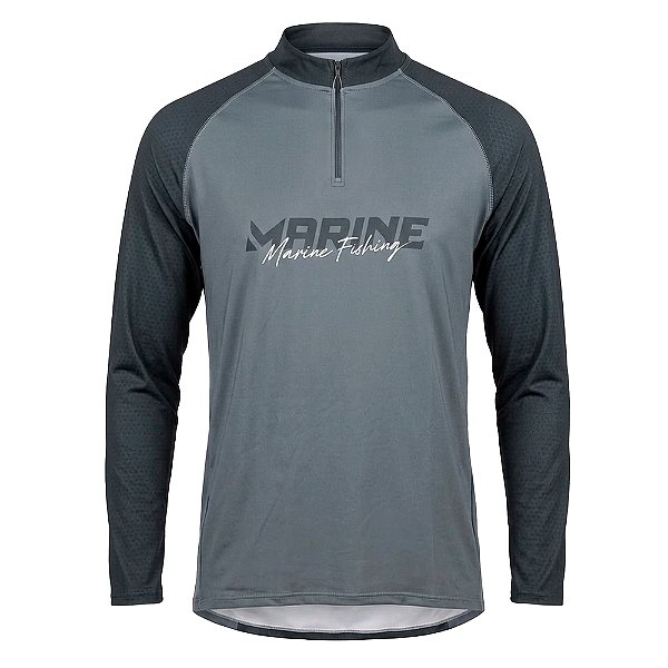 Camiseta De Pesca Manga Longa Explorer Cinza - Marine Sports