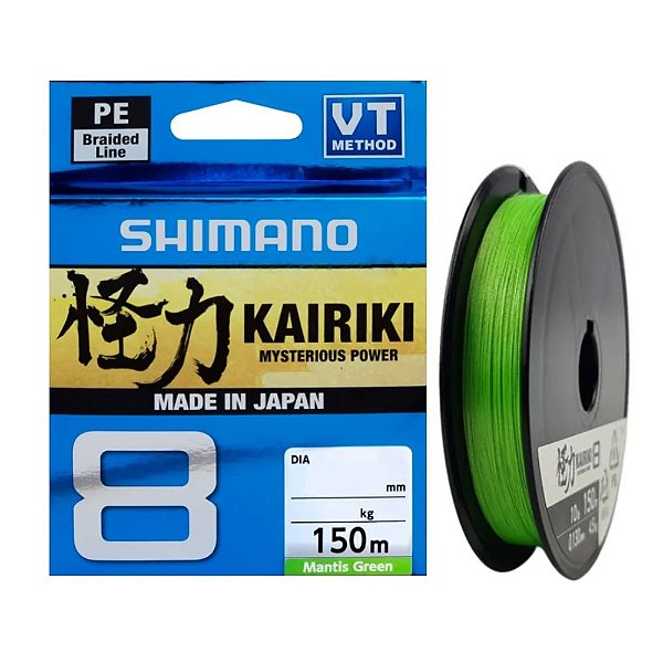 Linha Multifilamento Kairiki 8x Verde Claro 150m - Shimano