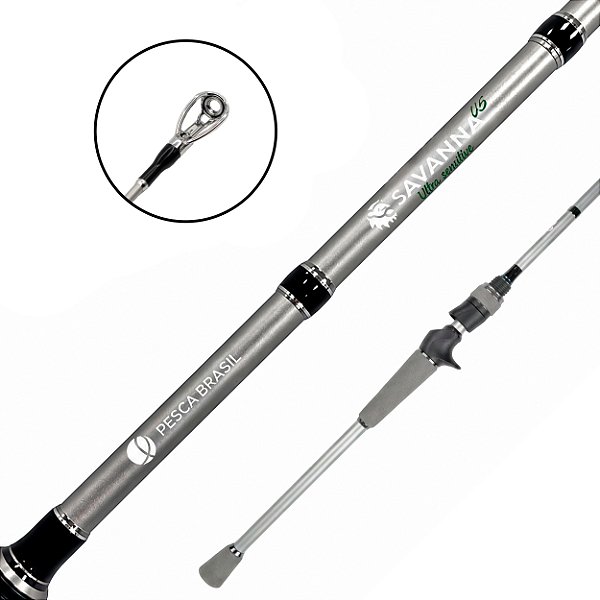 Vara Para Carretilha Carbono Im9 Savanna 1.91m - Pesca Brasil
