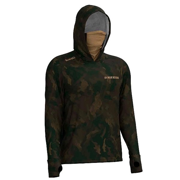 Camiseta Masculina X Protection 360 Poliamida Estampada River Clay - Mar Negro