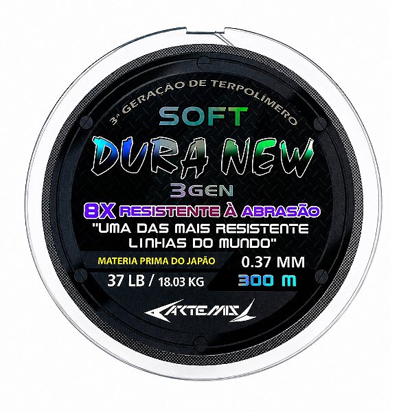 Linha Monofilamento Dura New Black 300 Metros - Artemis Pesca