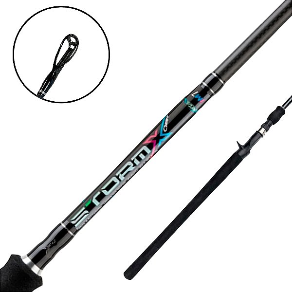 Vara Para Carretilha Storm X Inteiriça 1.98m 25-45lbs - Artemis Pesca