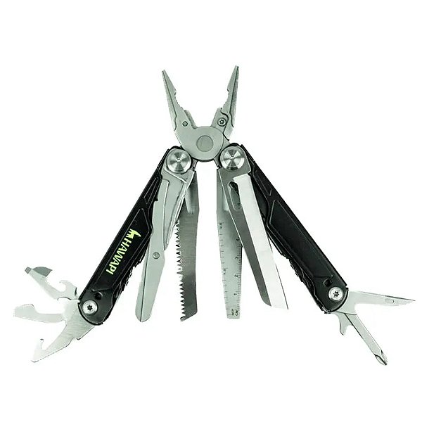Alicate Multitool Ferramentas 15 em 1 Preto - Hawapi
