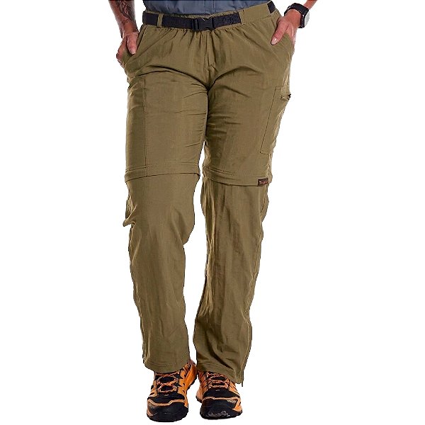 Calça Bermuda Feminina Hard Adventure Bio Trekking Caqui - Hard Adventure