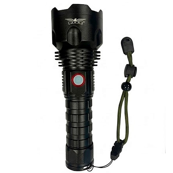 Lanterna Tática De Led Recarregável T9 JY8896 Foco Ajustável 12000x - JYX