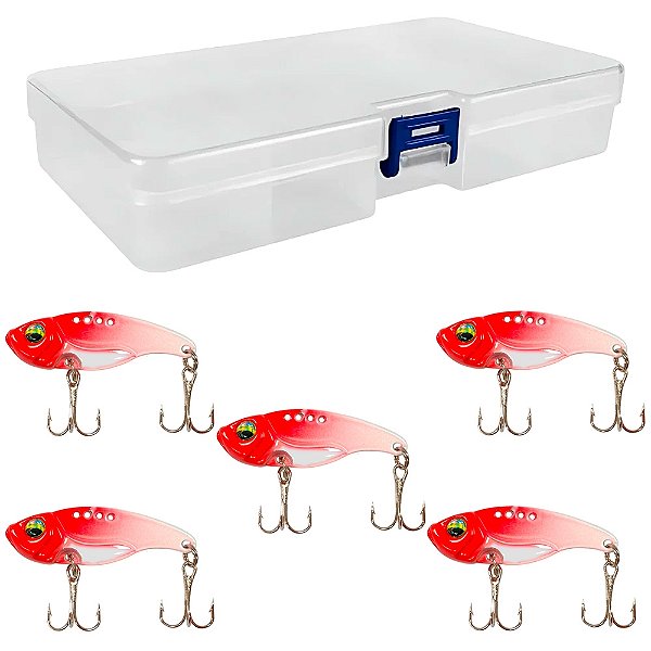 Kit 5 Ferrinhos de Pesca PGT-10 + Estojo DW-003