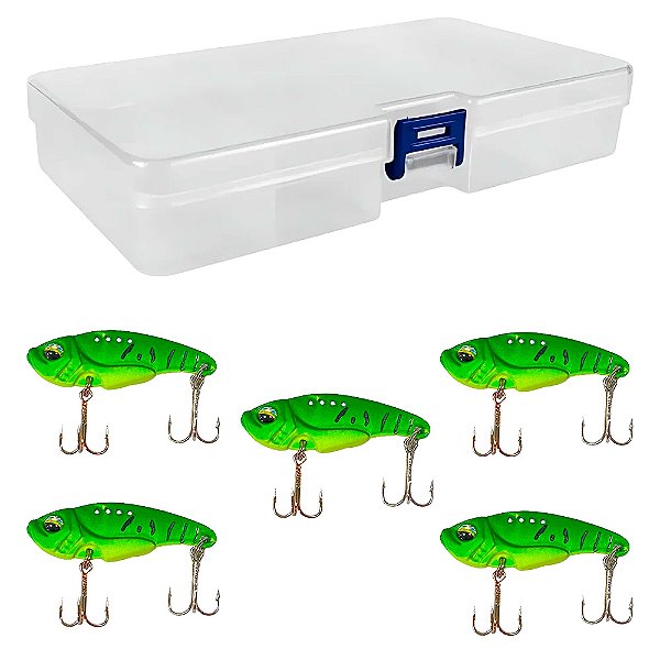 Kit 5 Ferrinhos de Pesca PGT-08 + Estojo DW-003