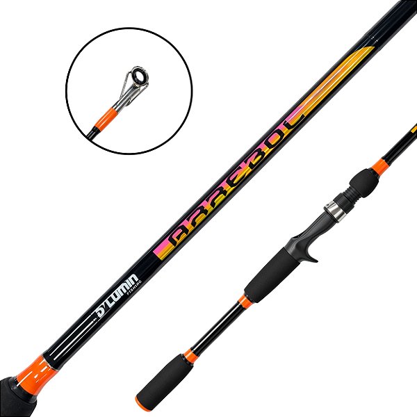 Vara Para Carretilha 2 Partes Arrebol Laranja 2.13m 20-40lbs - D'lumin