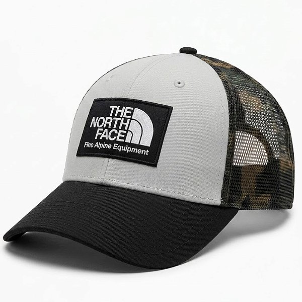 Boné Mudder Trucker Branco Tela Camuflada - The North Face