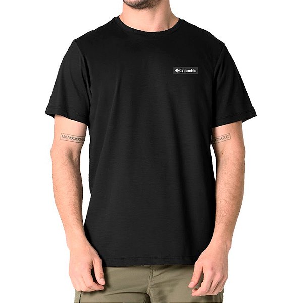 Camiseta Masculina Basic TAG Preto - Columbia