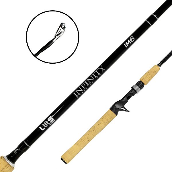 Vara Para Carretilha Infinity 2 Partes IM6 6'3 15-30lb Black Color - LMS