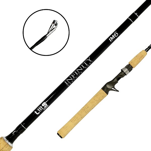 Vara de Carretilha Infinity IM6 2p Black 7'0” 2,10m 15-30lb - Lms Rods