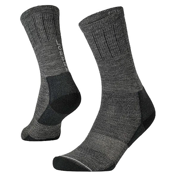 Meia Unissex Pro Tek Merino Ligthweigth Mid Crew Cinza - Lorpen