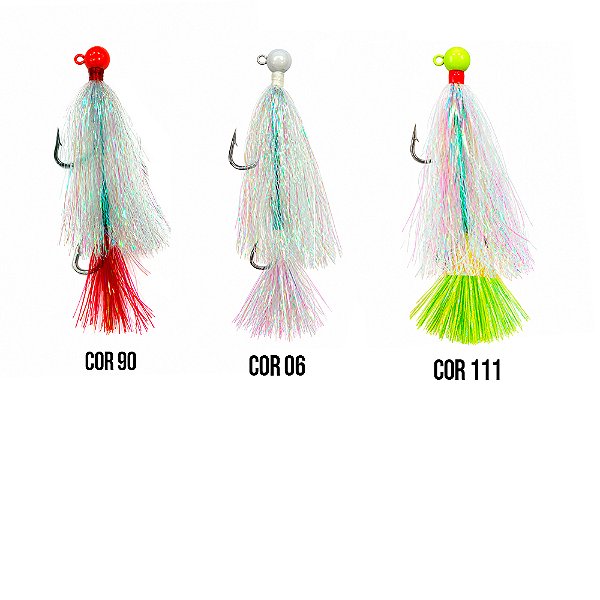 Isca Artificial Jig Pérola 15g 5/0 Anzol Extra Cor - Jumelo