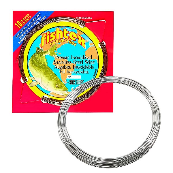 Arame Inox Duro Com 10 Mts - Fishtex