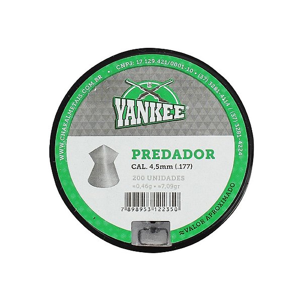 Chumbinho YankeePredador 4,5mm - Chakal