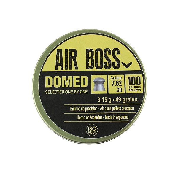 Chumbinho Domed Premium 49 Grains 7.62mm 100un. - Air Boss
