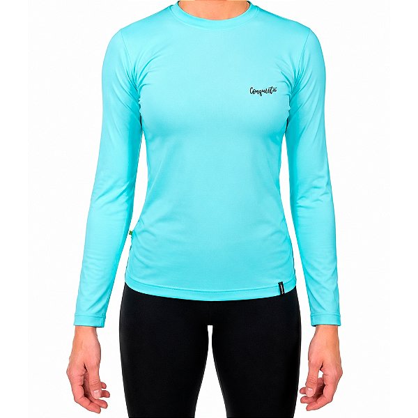 Camiseta Feminina Dry Cool M/L Tiffany - Conquista