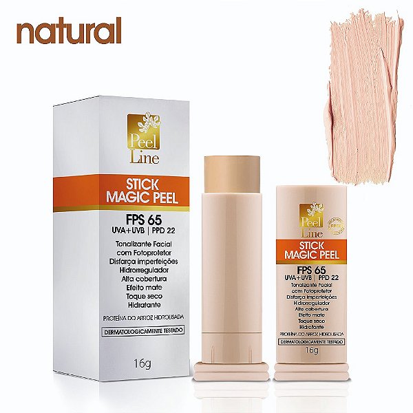 Stick Magic Peel FPS 65 natural, bege, bronze ou chocolate - 16g