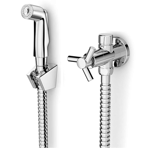 Ducha Higiênica Chuveirinho Premium Com Derivação Cromada One B5004CKCR3 Celite