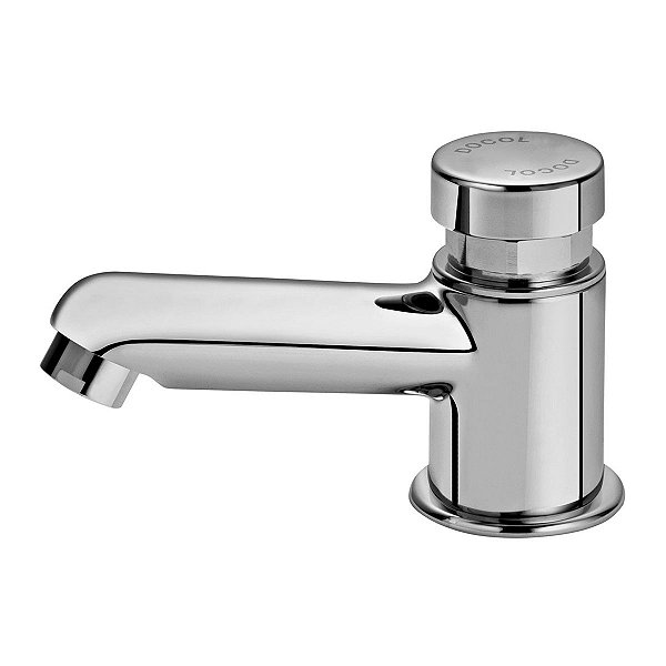 Torneira Banheiro Docol Pressmatic Cromado Acabamento Polido - 17160606
