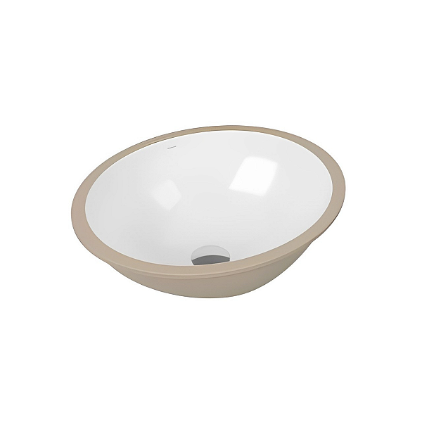 Cuba Oval De Embutir 450x360x165mm Para Lavatório Standard Branco Docol