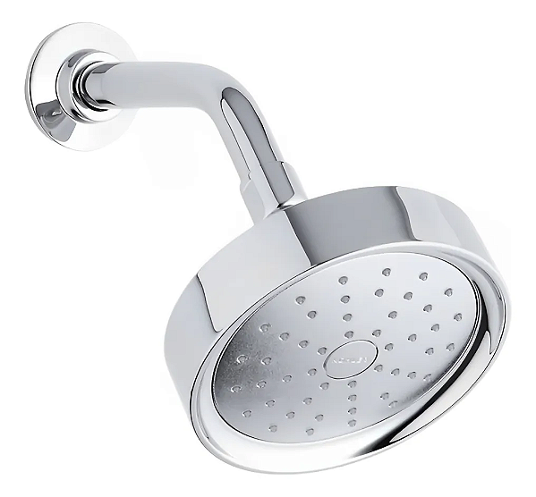 Chuveiro Ducha Redonda 138mm Purist Com Indução De Ar - Com Tubo Kohler
