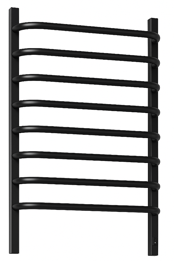 Toalheiro Térmico Porta Toalhas Com Fio Oculto Preto - 220V