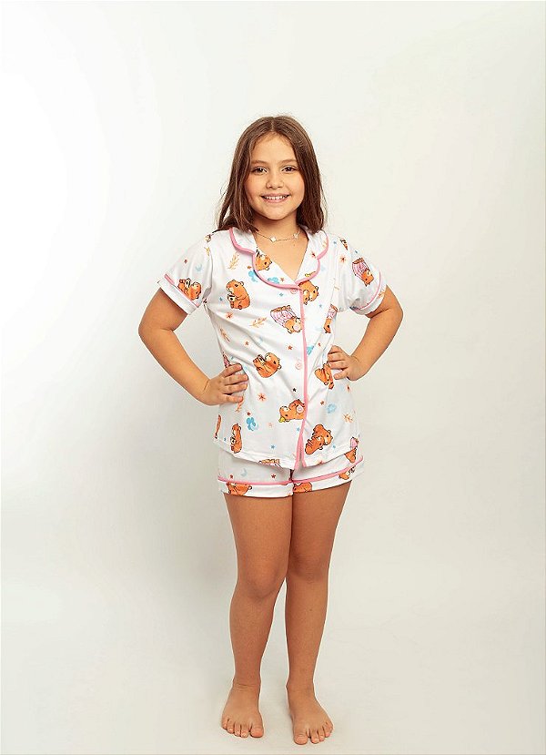 Pijama Infantil Capivara