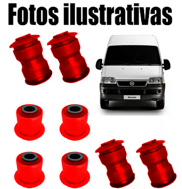 Kit Buchas Do Feixe Mola Traseiro Fiat Ducato Boxer Jumper Pré Encomenda Segunda quinzena Janeiro