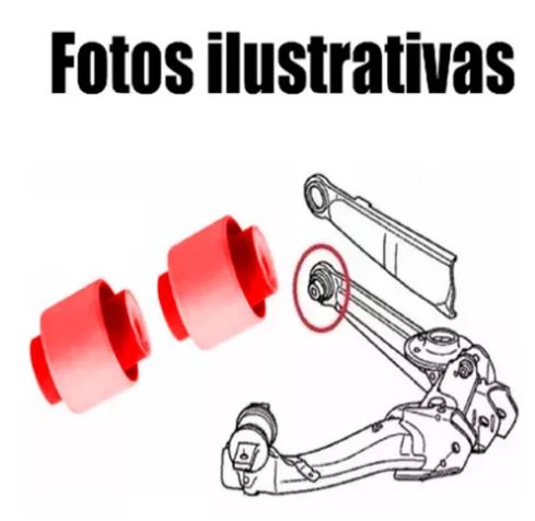Kit 2 Buchas Braços Suspensão Traseira New Civic Em Pu