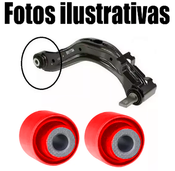 Bucha Braço Suspensão Traseira Superior New Civic 2006-2011 em PU