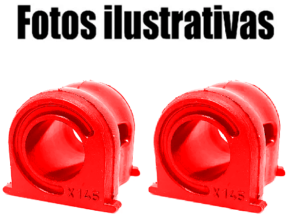 Par  Bucha Barra Estabilizadora Dianteira Honda Fit ​City Em Pu