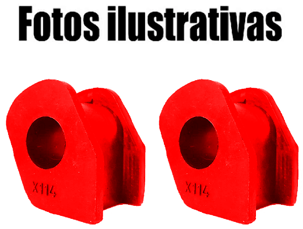 Par  Bucha Barra Estabilizadora Dianteira Ja C Motors Ja C J2 Em Pu